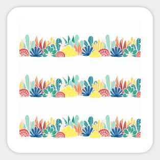 Nature Collage Stripes Sticker